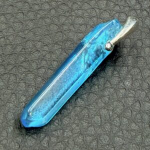 Pendentif Cristal de Roche Aqua Aura
