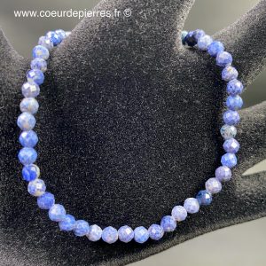 Bracelet en dumortiérite “perles facettées 3mm”