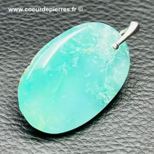 Pendentif en chrysoprase “facetté” du Brésil (réf cp8)