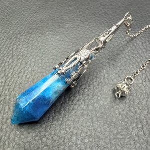 Pendule de Elfique en Apatite Bleue