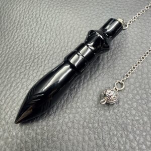 Pendule de Thôt en Obsidienne Noire