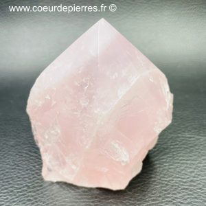 Prisme en quartz rose de Madagascar 0,340kg (réf pqr11)