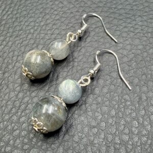 Boucles d'Oreilles en Labradorite