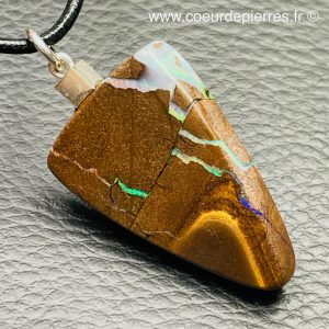 Pendentif en opale boulder d’Australie de 50 carats (réf po7)