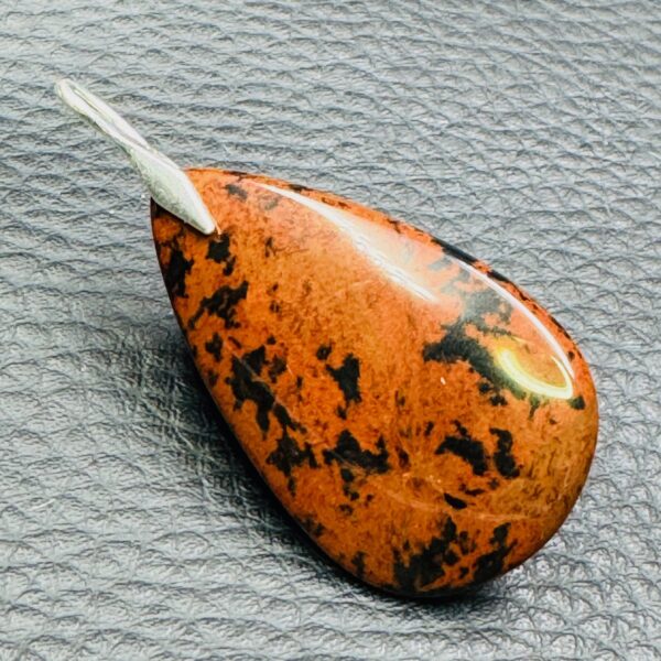 Pendentif en Obsidienne Acajou « Mahogany » du Mexique (réf poa2) – Image 2