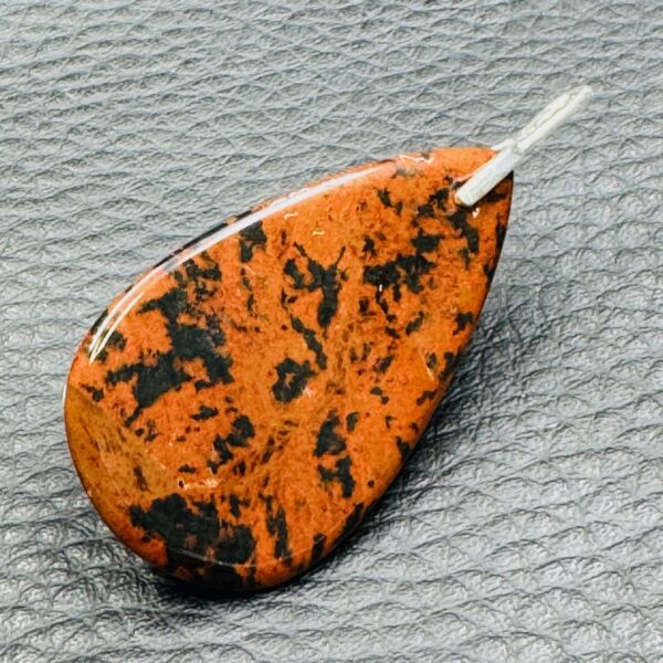 Pendentif en Obsidienne Acajou « Mahogany » du Mexique (réf poa2) – Image 3