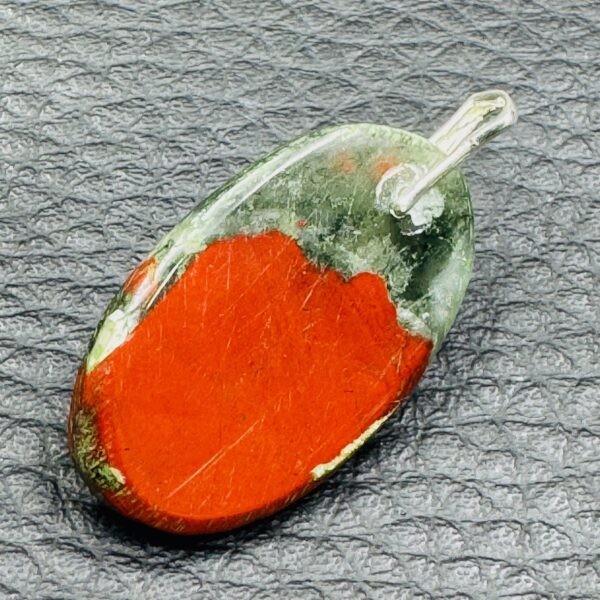 Pendentif en Jaspe Sanguin Héliotrope (réf js5) – Image 3