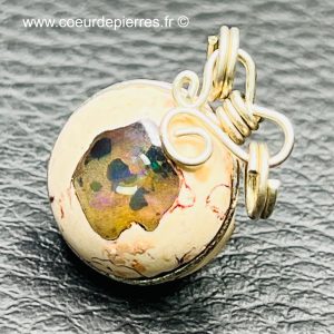 Pendentif en Opale de feu du Mexique (réf pom2)