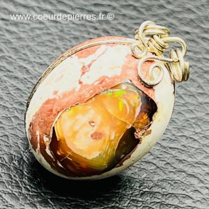 Pendentif en Opale de feu du Mexique (réf pom4)