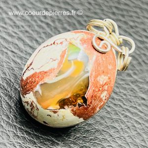 Pendentif en Opale de feu du Mexique (réf pom8)