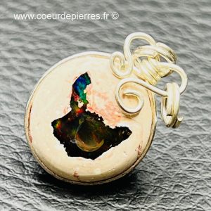 Pendentif en Opale de feu du Mexique (réf pom11)