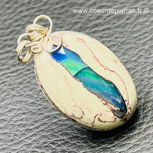 Pendentif en Opale de feu du Mexique (réf pom12)