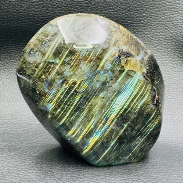 Labradorite Verte de Madagascar "bloc poli" (réf blp75) – Image 4