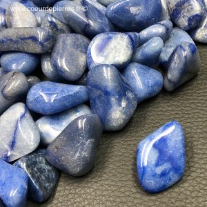 Aventurine bleue du Brésil pierres roulées « taille moyenne »