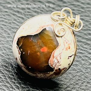 Pendentif en Opale de feu du Mexique (réf pom19)