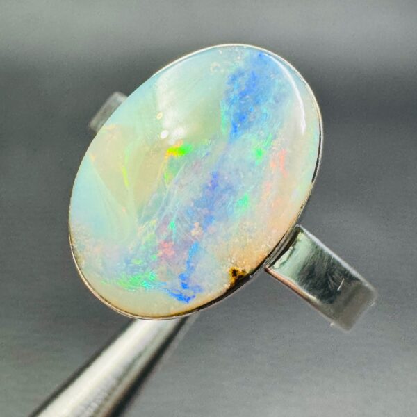 Bague avec Opale Boulder d'Australie (réf bo6) – Image 2