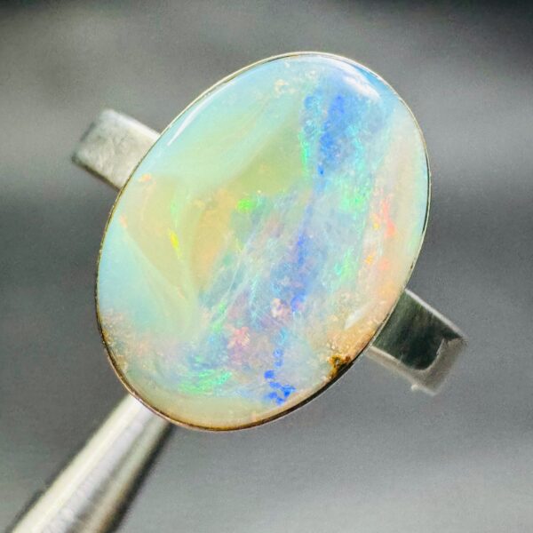 Bague avec Opale Boulder d'Australie (réf bo6) – Image 3