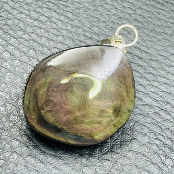 Pendentif Obsidienne Manta Huichol (ref pomh7) – Image 2