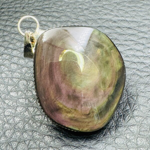 Pendentif Obsidienne Manta Huichol