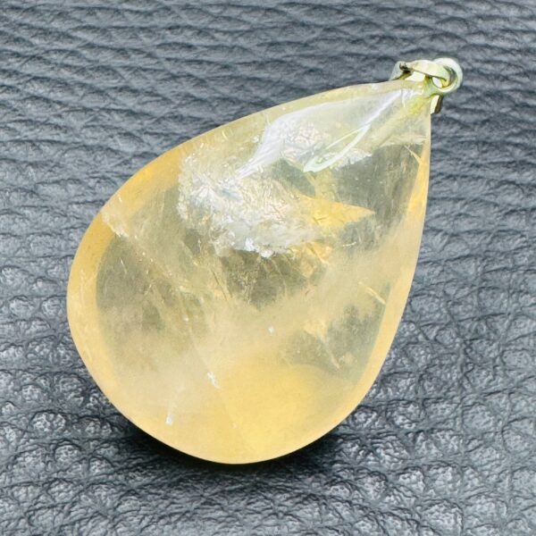 Pendentif en citrine naturelle de Madagascar (Réf ci3) – Image 2