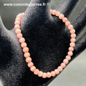 Bracelet en Rhodochrosite du Pérou « perles de 4mm qualité supérieure »