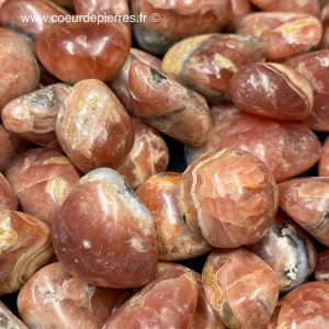 Rhodochrosite du Chili en pierres roulées “taille moyenne”