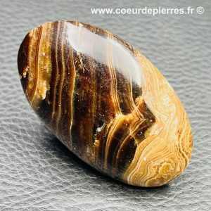 Aragonite brune du Pakistan “galet” (réf ago19)