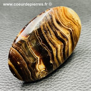 Aragonite brune du Pakistan “galet” (réf ago20)