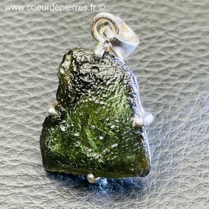 Pendentif Moldavite «Chlum» de République Tchèque (réf pdm1)