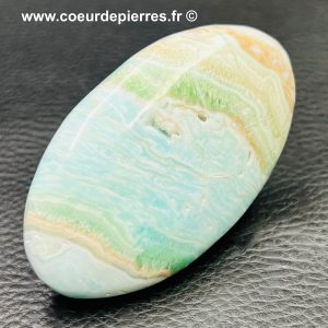 Aragonite bleue du Pakistan « galet » (réf ago23)