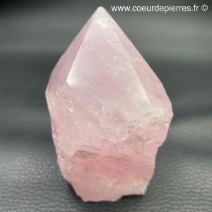 Prisme en quartz rose de Madagascar 0,359kg (réf pqr10)