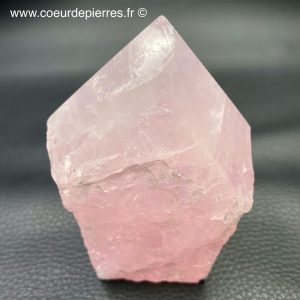 Prisme en quartz rose de Madagascar 0,359kg (réf pqr10)