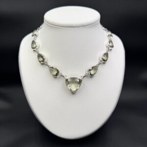 Collier en Améthyste Verte Prasiolite