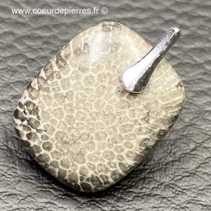 Pendentif en corail fossile de Malaisie (réf pco12)