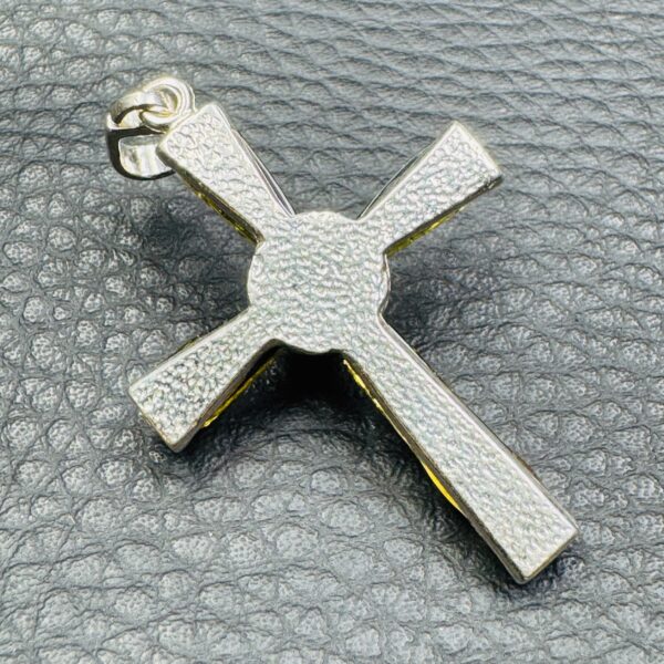 Pendentif en ambre verte "Croix" (réf pa18) – Image 3