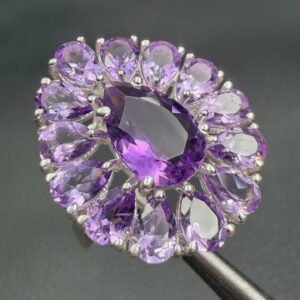 Bague Fleur en Améthyste