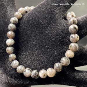 Bracelet en larvikite de Norvège perles de 6mm