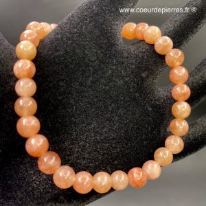 Bracelet en pierre soleil de Norvège perles de 6mm (ref bps1)