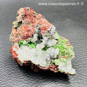 Conichalcite avec calcite de la Mine Ojuela, Mexique (réf com4)