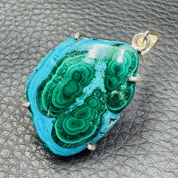 Pendentif en chrysocolle du Pérou (réf c23) – Image 2