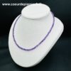 Collier en Améthyste du Brésil "perles facettées" – Image 3