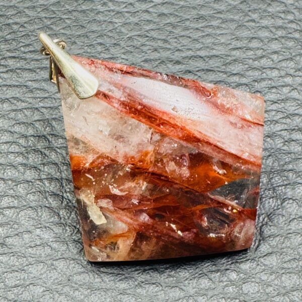 Pendentif en Quartz Hématoïde