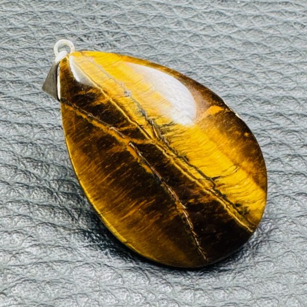 Pendentif Oeil de Tigre d'Afrique du Sud (réf pot2) – Image 3