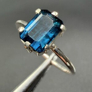 Bague en Tourmaline Bleue