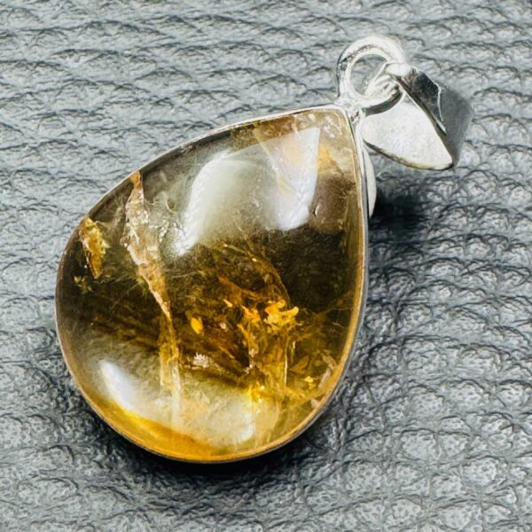 Pendentif en citrine naturelle de Madagascar (réf ci1) – Image 2