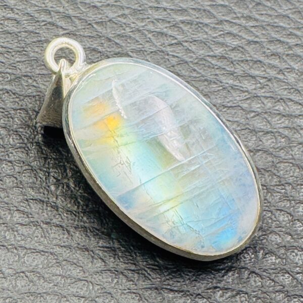 Pendentif en Péristérite "Pierre de Lune Arc en Ciel" (réf ppl28) – Image 3