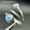 Bague en Larimar de République Dominicaine (réf blar15) – Image 3