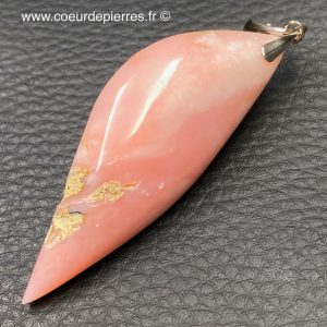 Pendentif en opale rose Péruvienne “grand modèle” (réf poa1)