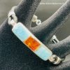 Bracelet en Ambre et Larimar de République Dominicaine (réf brl2) – Image 2