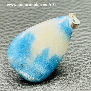 Pendentif quartz Lazulite du Brésil (réf cr7)